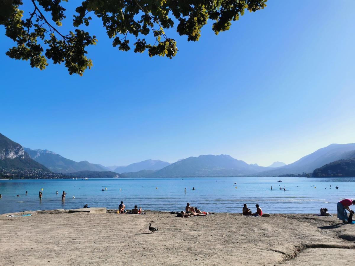 Charmant Appartement A 1 Minute Du Lac Annecy Exterior foto